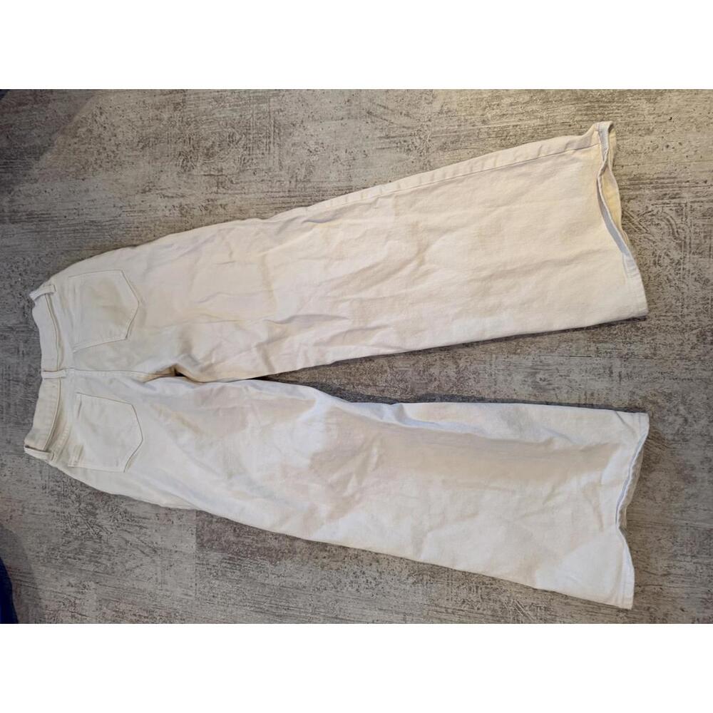 HATCH The Relaxed Wide Leg Maternity Jean in Vanilla sz 26 - Picture 4 of 6
